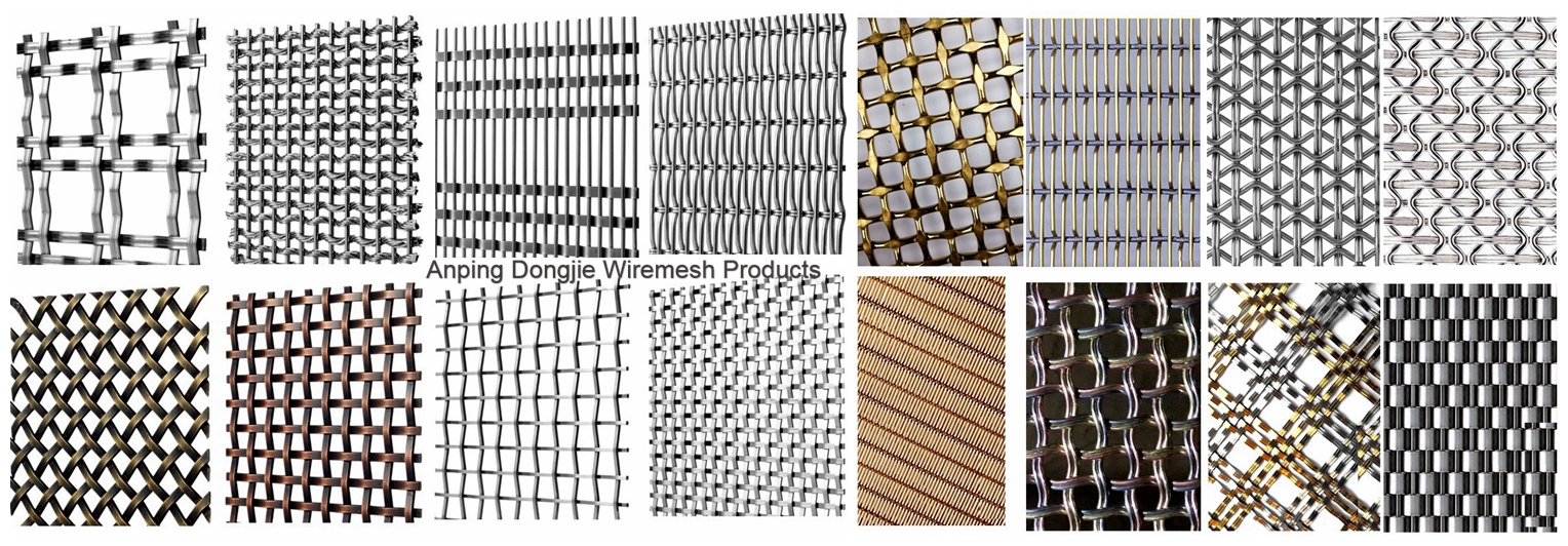 China Brass Crimped Metal Mesh Decorative Wire Mesh for Cabinets Screen  factory and suppliers