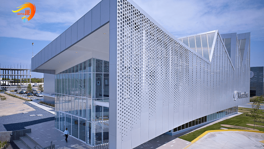 China Modern Design Composite Panel Perforated Metal Mesh Facade Cladding  factory and suppliers