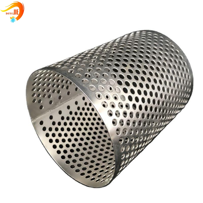 316 stainless steel pipe, round ss metal tube, Prime grade perforated tube, stainless steel filter tube